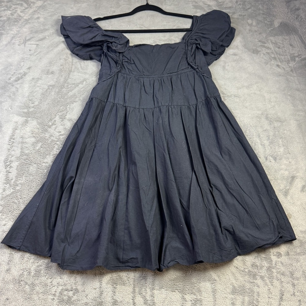 Peter Som Dress‎ Womens 4 Black Flutter Babydoll Designer Dark Romantic Capsule